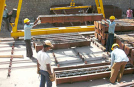 India: mobile production plant for bi-block sleepers